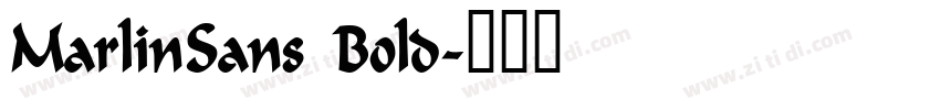MarlinSans Bold字体转换